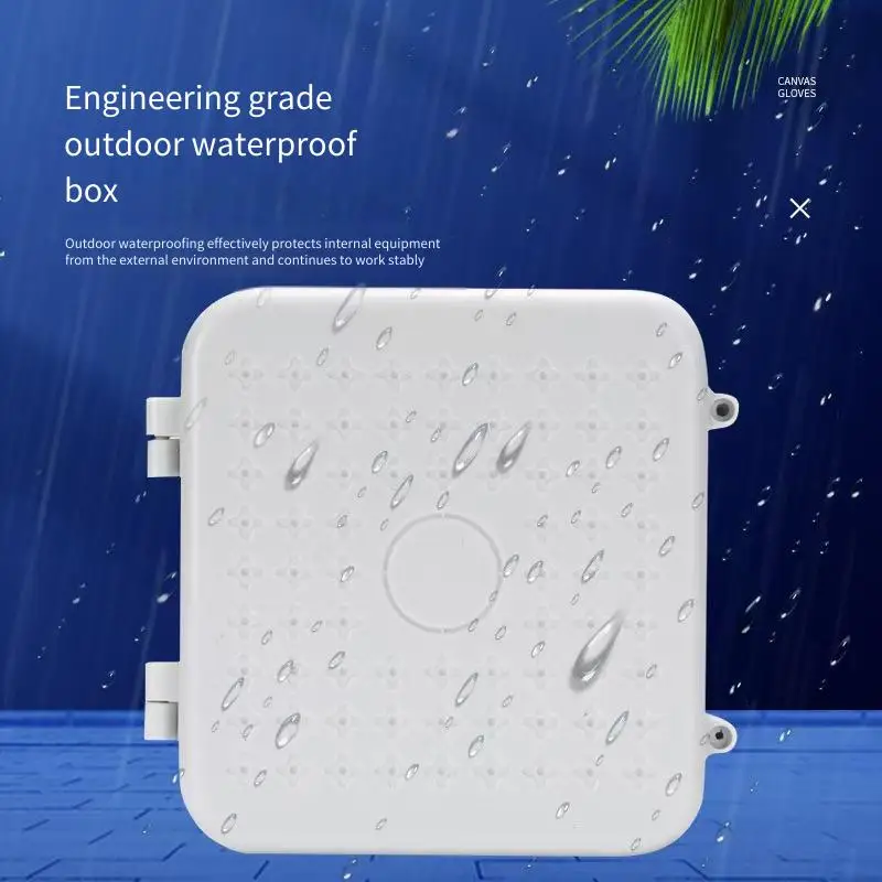 

Outdoor Waterproof Electrical Box Plastic Foundation Distribution Control Junction Box Hinge Surface Mount for Monitoring
