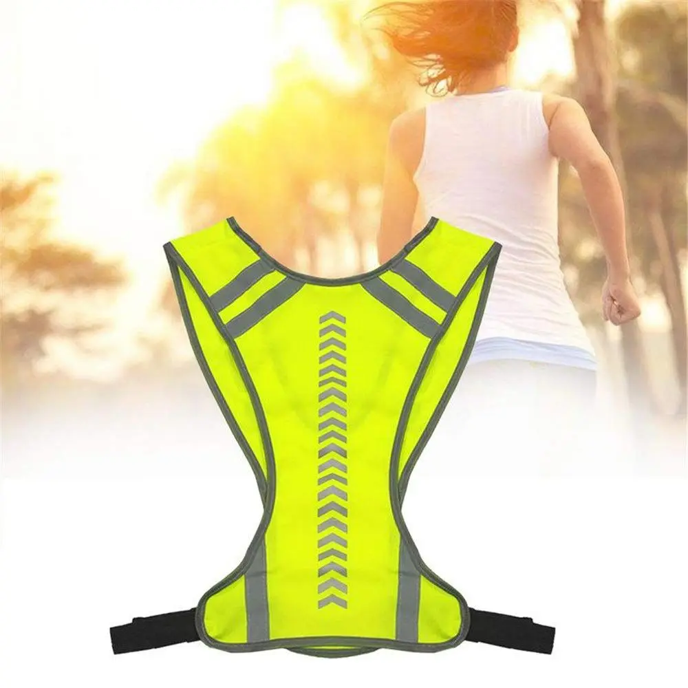 Chaleco elástico de seguridad para ciclismo, deportes, trotar, correr de noche, arnés de bicicleta, chaleco protector