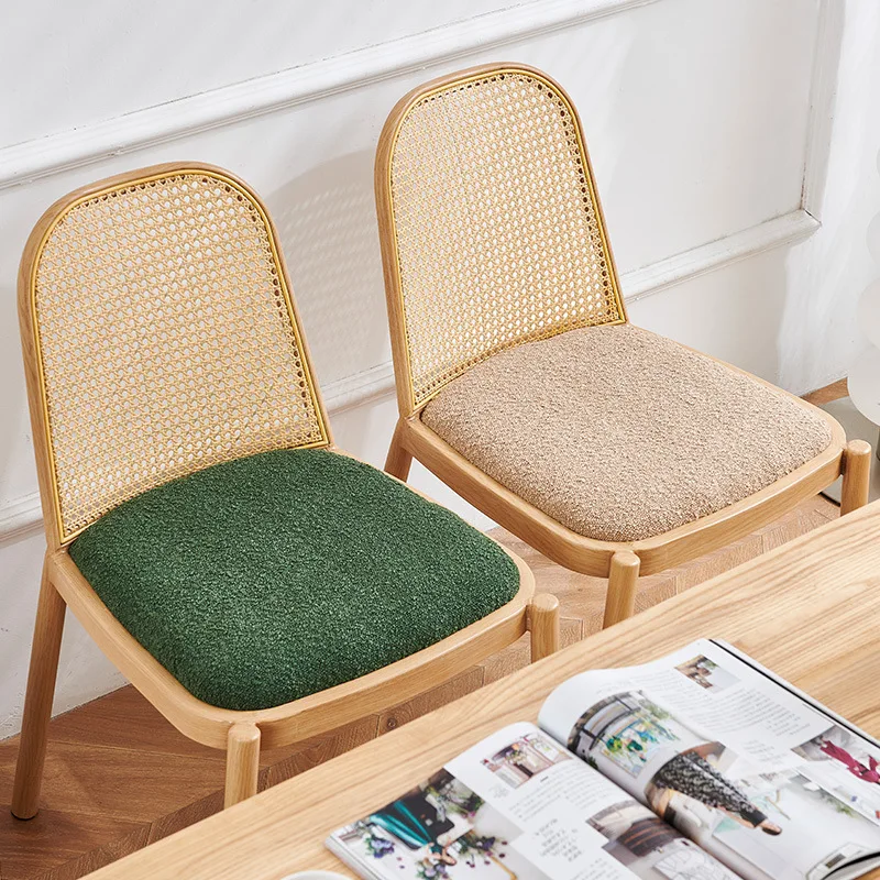 등받이 의자 발코니 등나무 의자 가정용 식사 의자 야외 의자 홈스테이 레저 의자