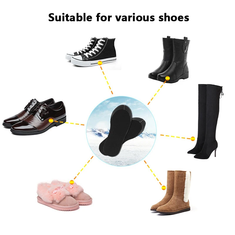 USB Heated Shoe Insoles Electric Foot Warming Pad Feet Warmer Sock Pad Mat Winter Outdoor Sports Heating Insole Winter Warm