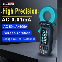 Winapex 268C 0.01mA High Resolution Clamp Meter Electrical Leak Detect Ammeter AC 100A Rechargeable Ture RMS Digital Multimeter