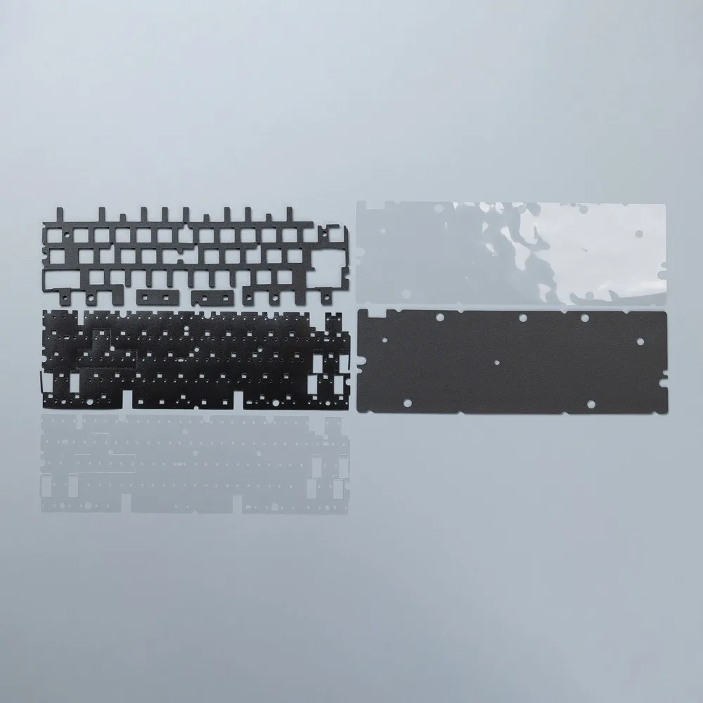For Wooting60HE V1 V2 Sound Package Customized PORON Steel Plate PCB Compatible with Stabilizer Ergonomics Keyboard Accessories