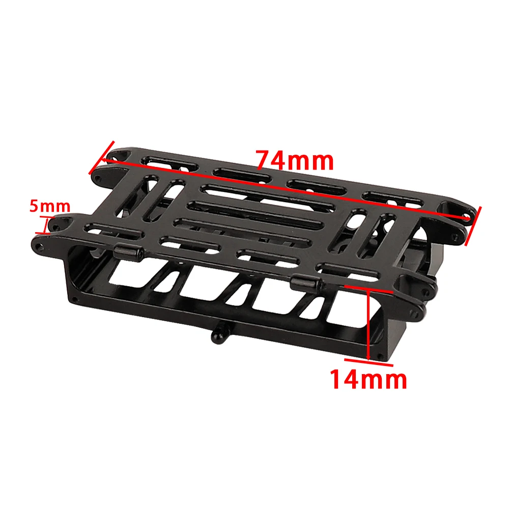 Aluminum Battery Tray Plate Mount Holder for 1/24 AX24 RC Crawler Car Battery Base Upgrade Parts Black Red Silver 15g