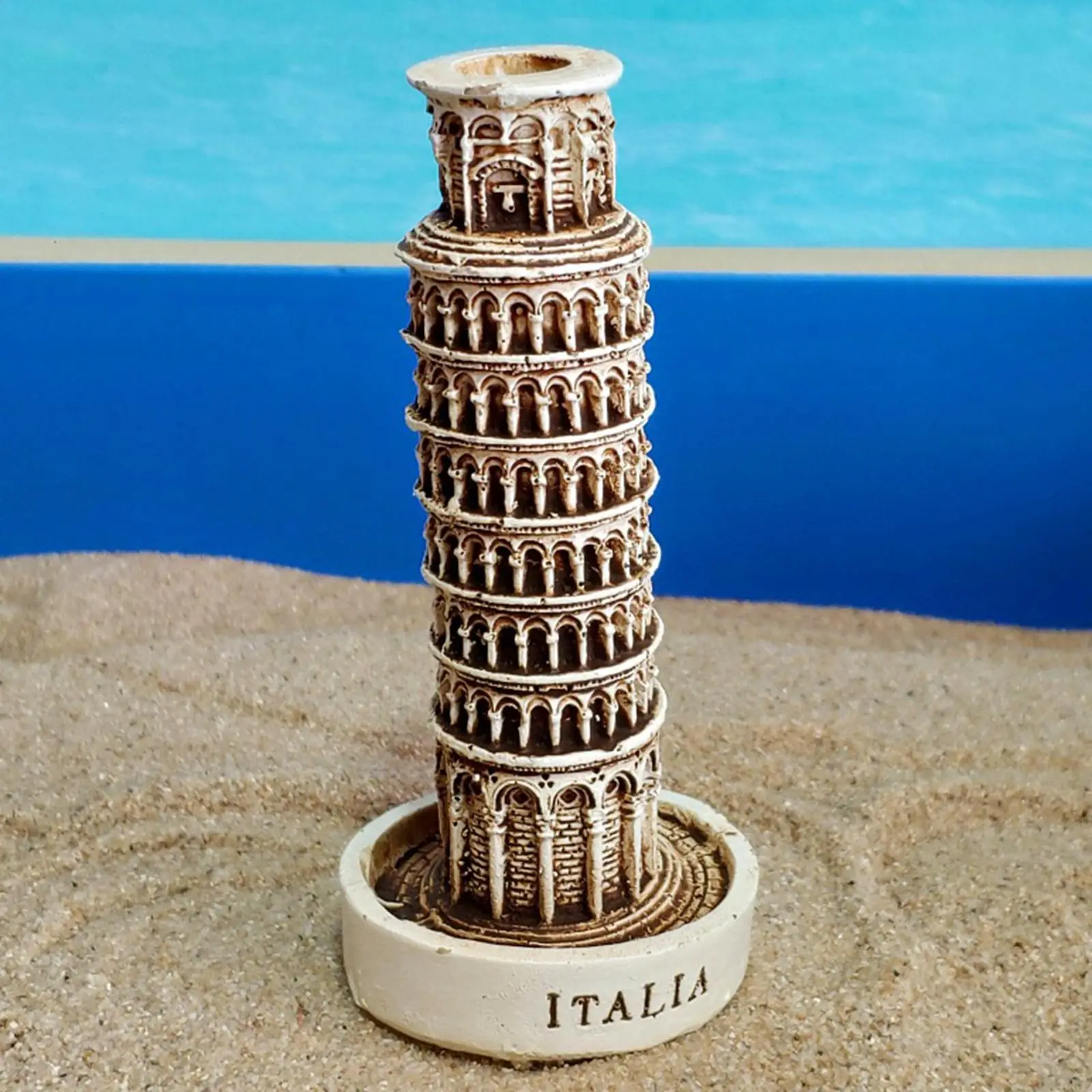 Tower of Pisa Model Antique Miniature European Building Construction Souvenir Layout Sand Table Accessory Collectibles