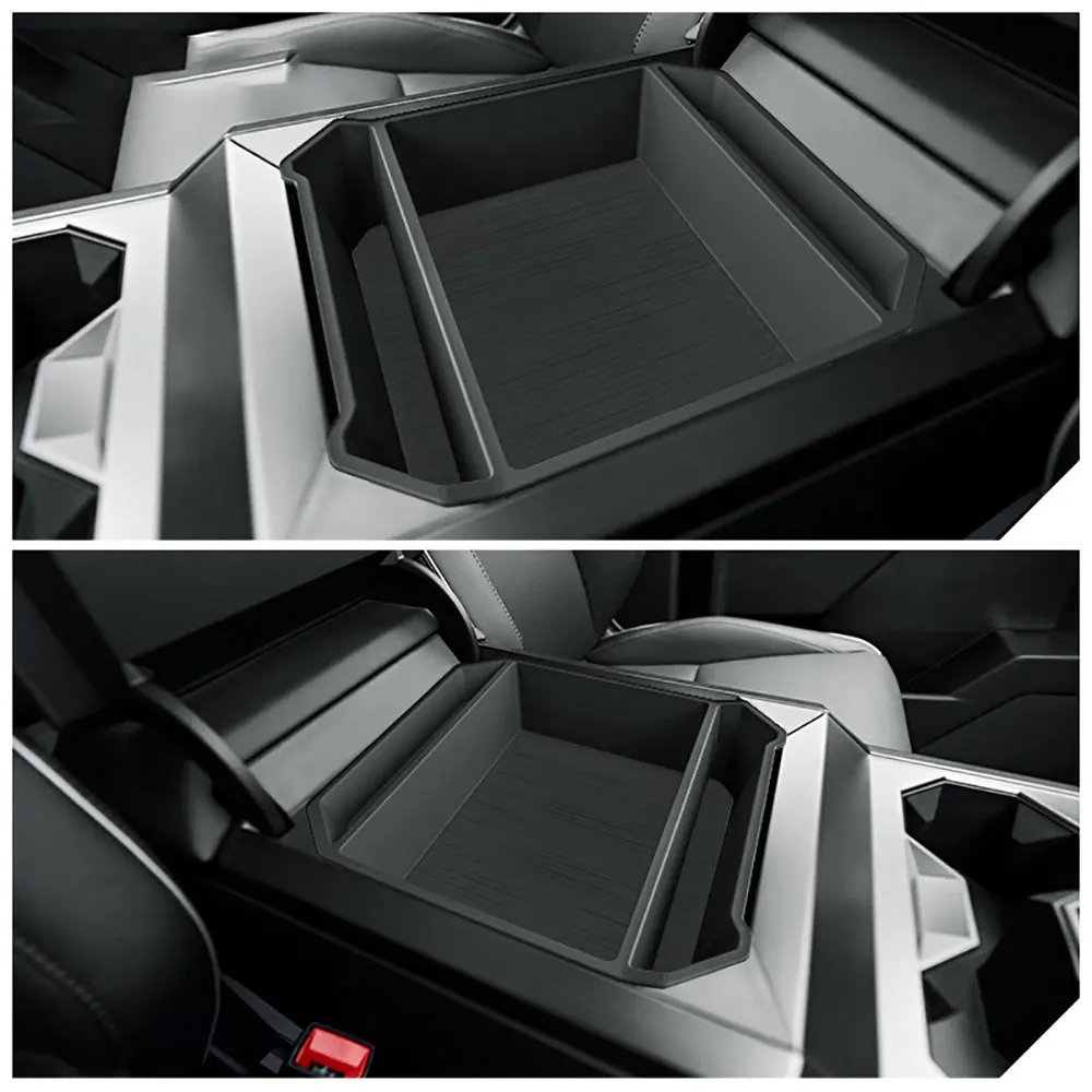 

For Tesla Cybertruck 2024 2025 Center Console Organizer Armrest Storage Box Tray Interior Accessories