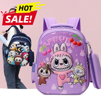 Lalabu Kids 3D Printed Backpack - Adorable Cartoon School Bag for Kindergarten Girls, Lightweight & Durable Travel Backpack