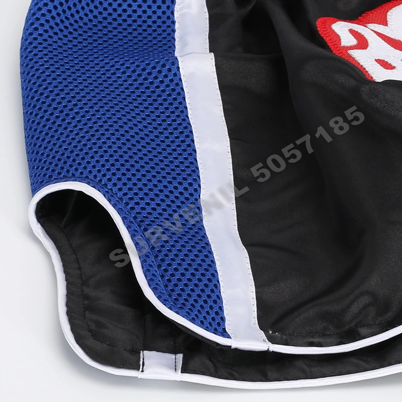 Shorts Muay Thai Breathable Kick Boxing Shorts Child Women Men Satin Cage Fighting Kickboxing Pants MMA Martial Arts Clothing