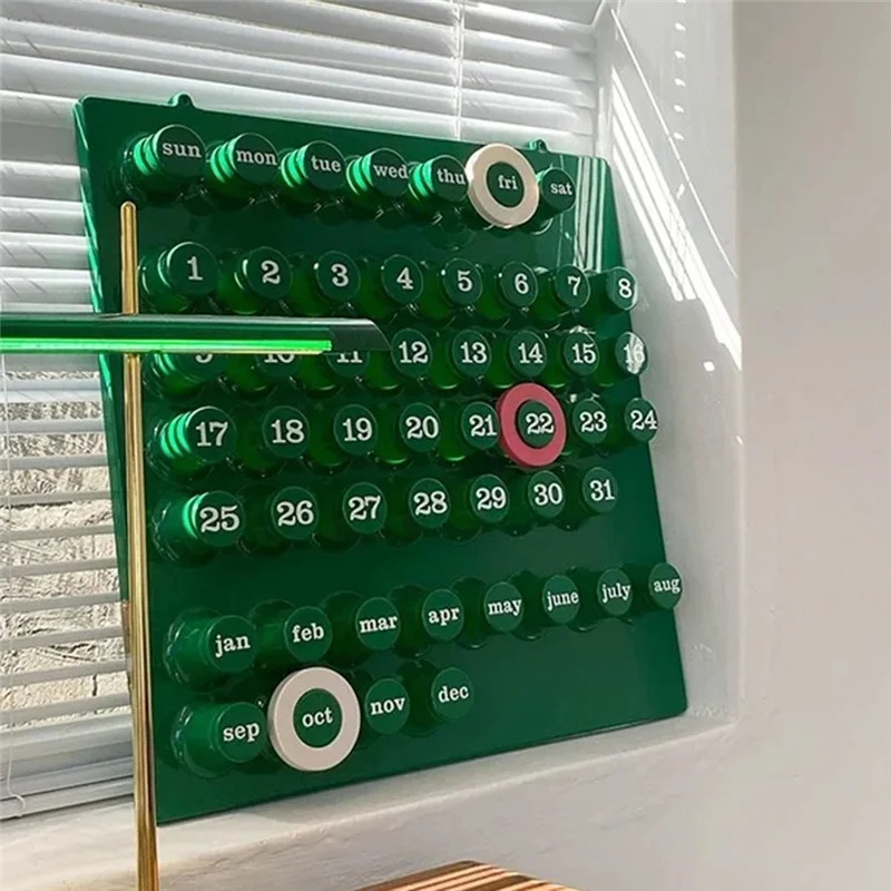 

Personalized Calendar Board Perpetual Calendar Ornaments Desktop Shooting Props A