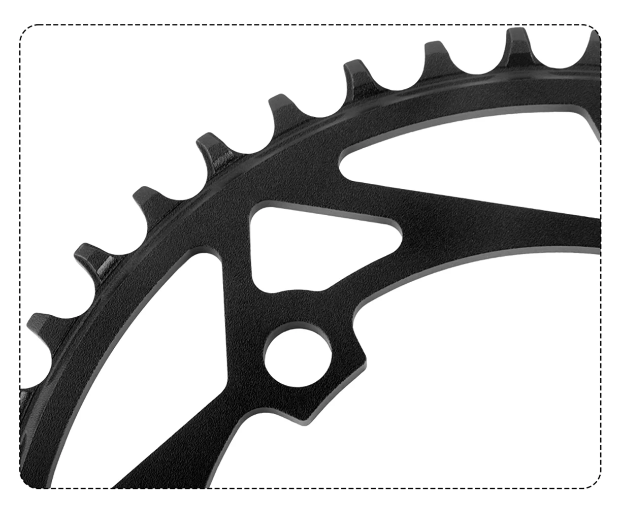 WUZEI Rennrad-Kettenblatt, 4 Schrauben, Kettenblatt, 110 BCD, Kettenrad, schmale breite Sterne, 110 BCD, Fahrradkrone für Shimano 105 R7000 R8000 – Detail 17