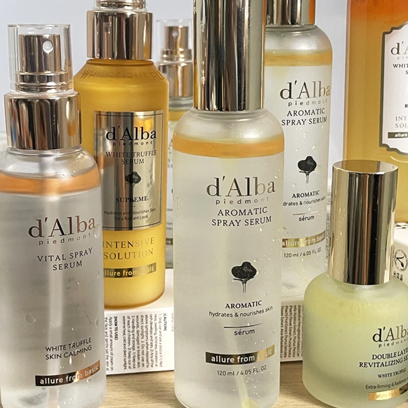 Fashion D‘alba White Truffle Essence Spray Hydrates Moisturizes Relieves Dryness Soothes and Sensitivity Firms Brighten Skincare