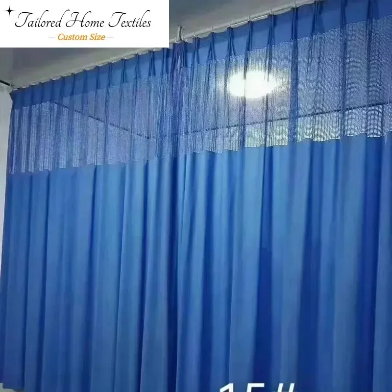 Custom Size Medical Partition Hospital Ward Bed Finished Curtains Nursing Home Modern Simple White Tulle Window Decor