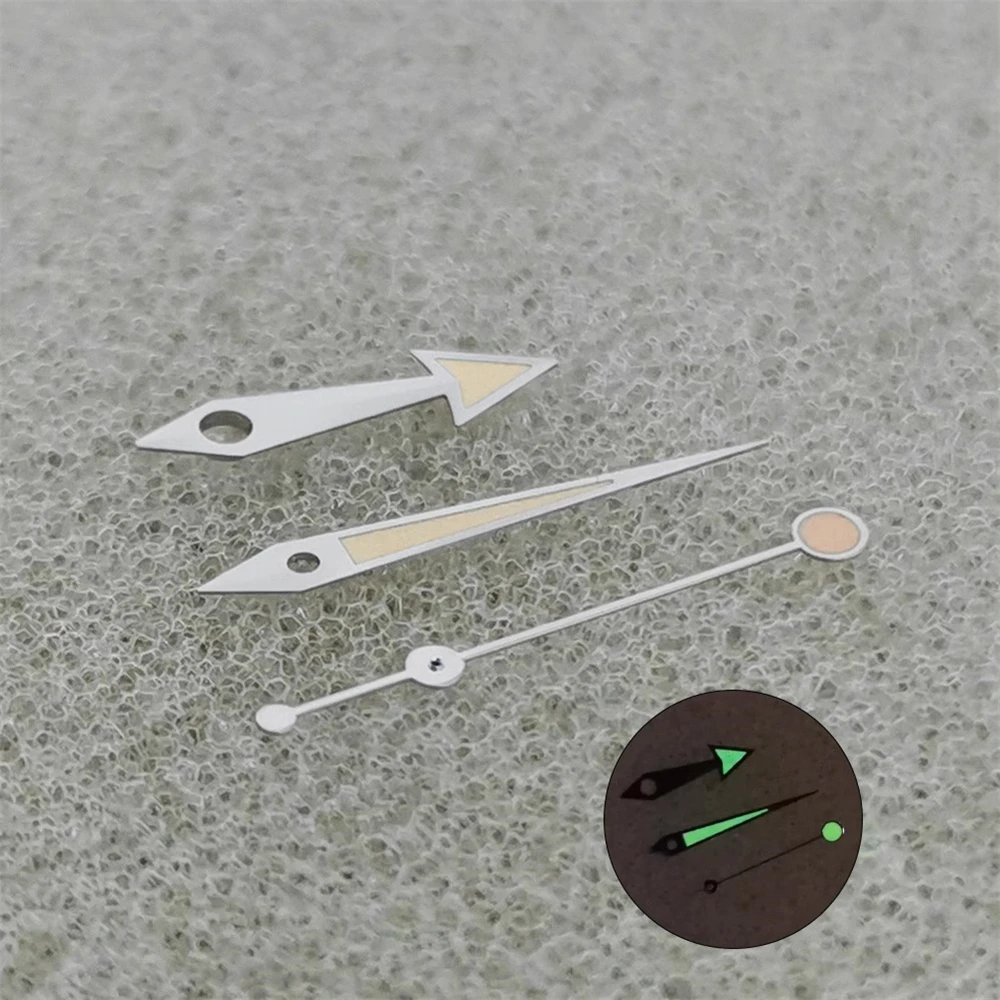 Fashion Green luminous Three Pin Suitable for Japan NH35 NH36 4R 7S Movement Modification Watch Pin