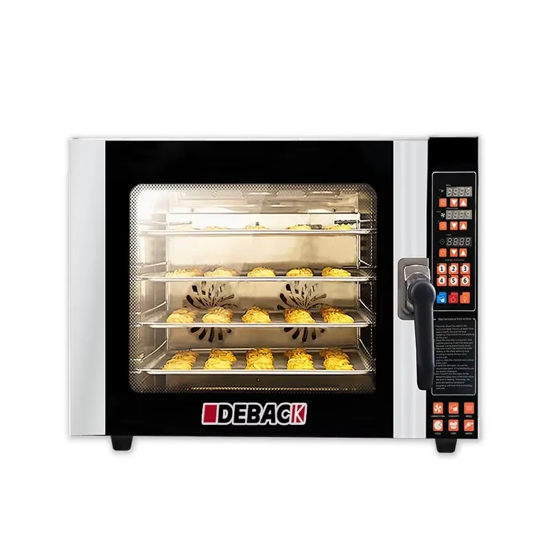 DEBACK New 4-Tray Stainless Steel Built-In Electric Convection Steam Oven Hot Air Baking Automatic Timer Long Service Fruit