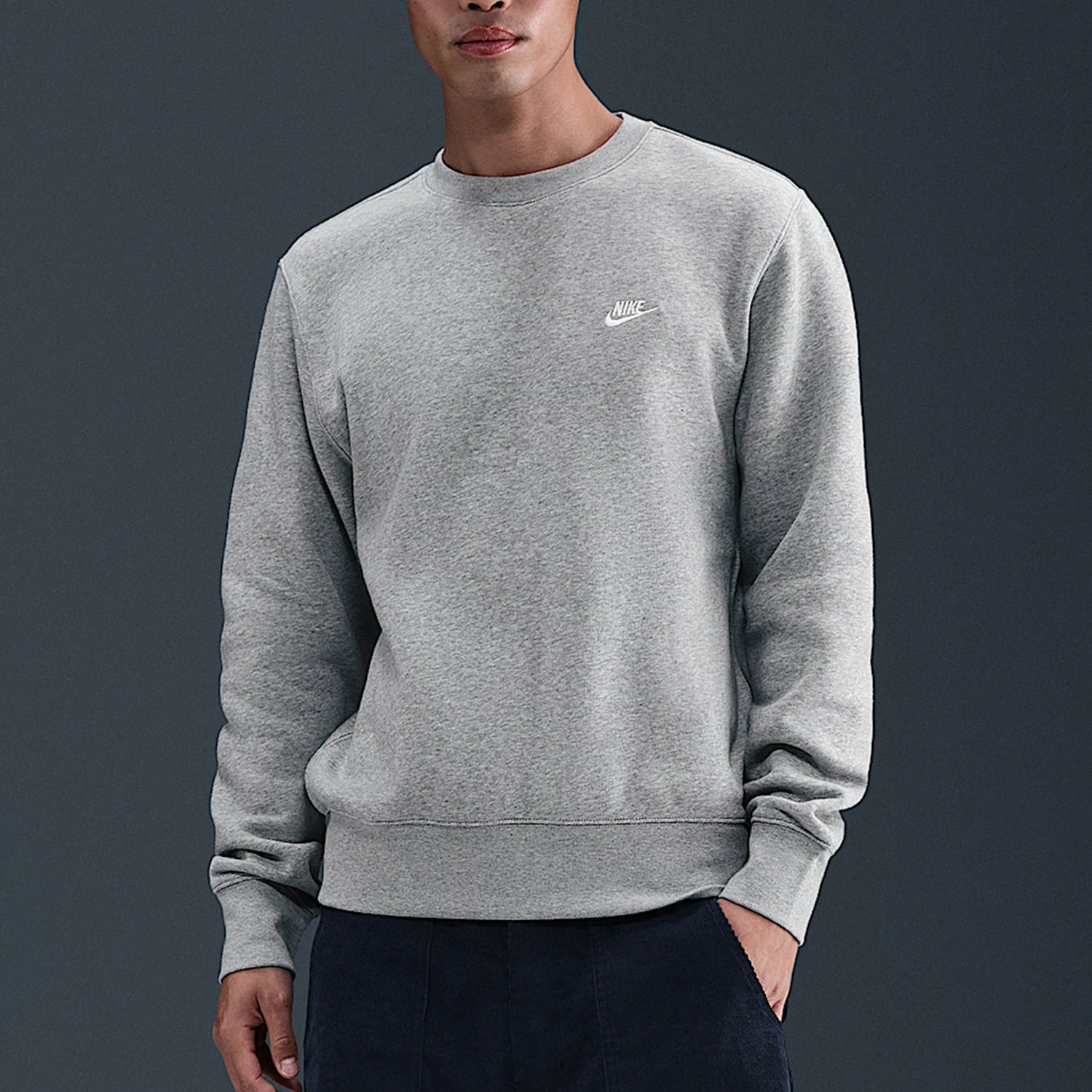 

Оригинальный осенний мужской пуловер Nike с круглым вырезом и вышивкой, толстовка с капюшоном IB3304-063