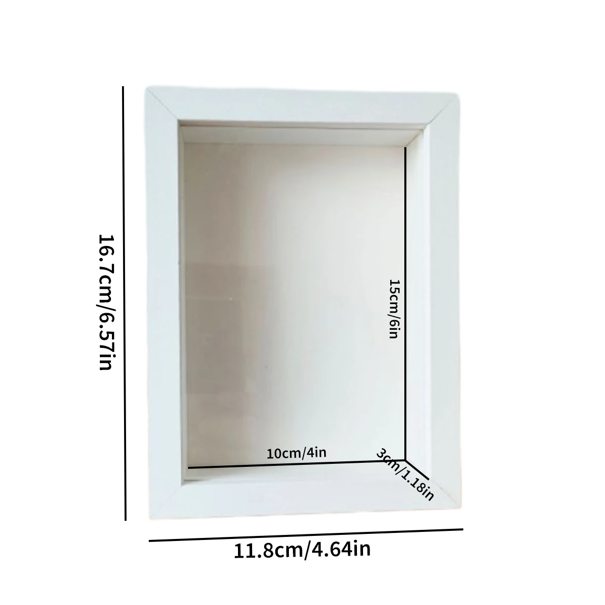 Shadow Box Frame 3D Picture Frame Display Case Deeper With Transparent Glass For Photos Crafts Souvenir Handicraft