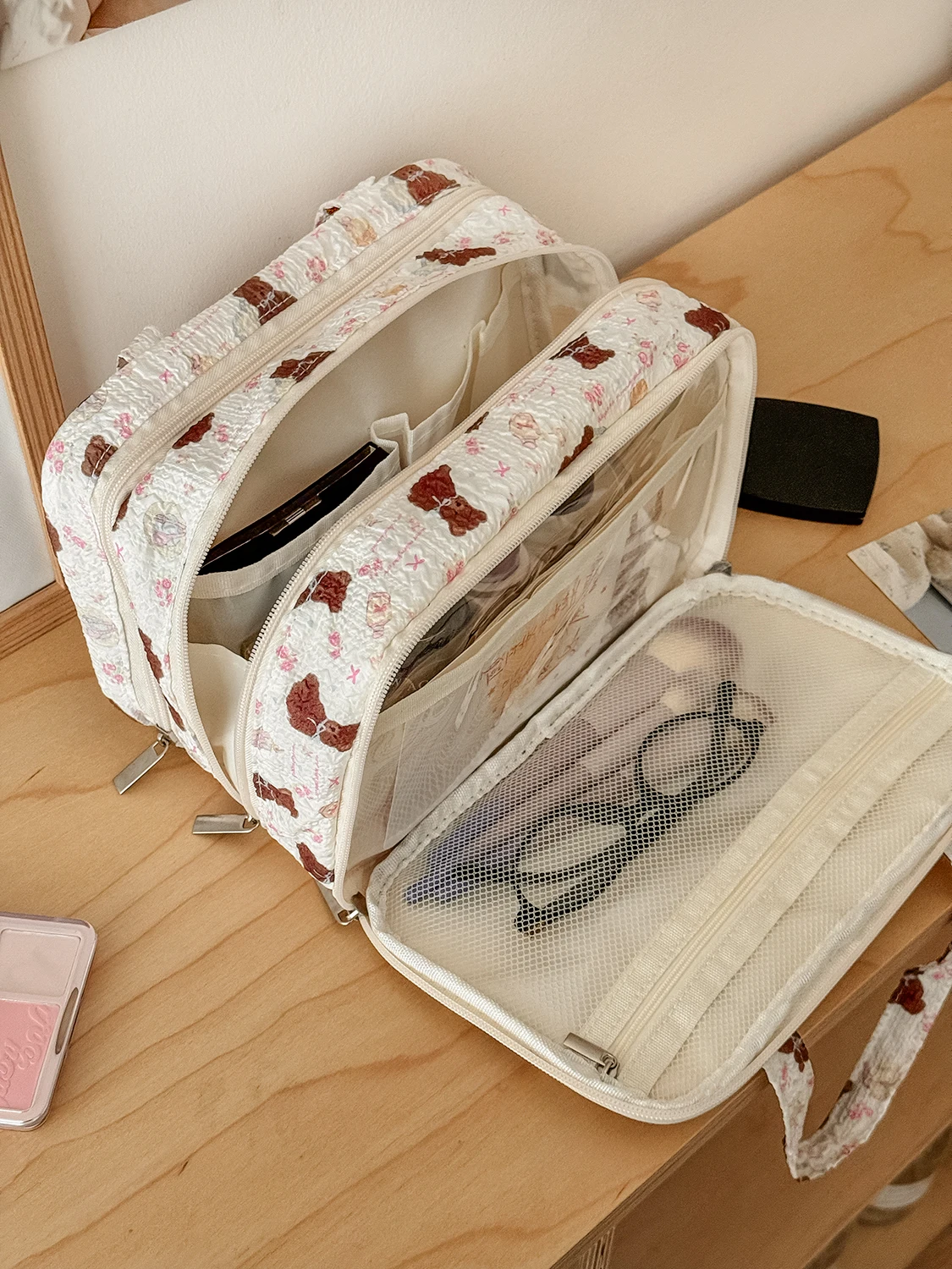 Luxury Bags China Wholesale - Bolsa de Maquiagem Airfriend Bear, Organizador