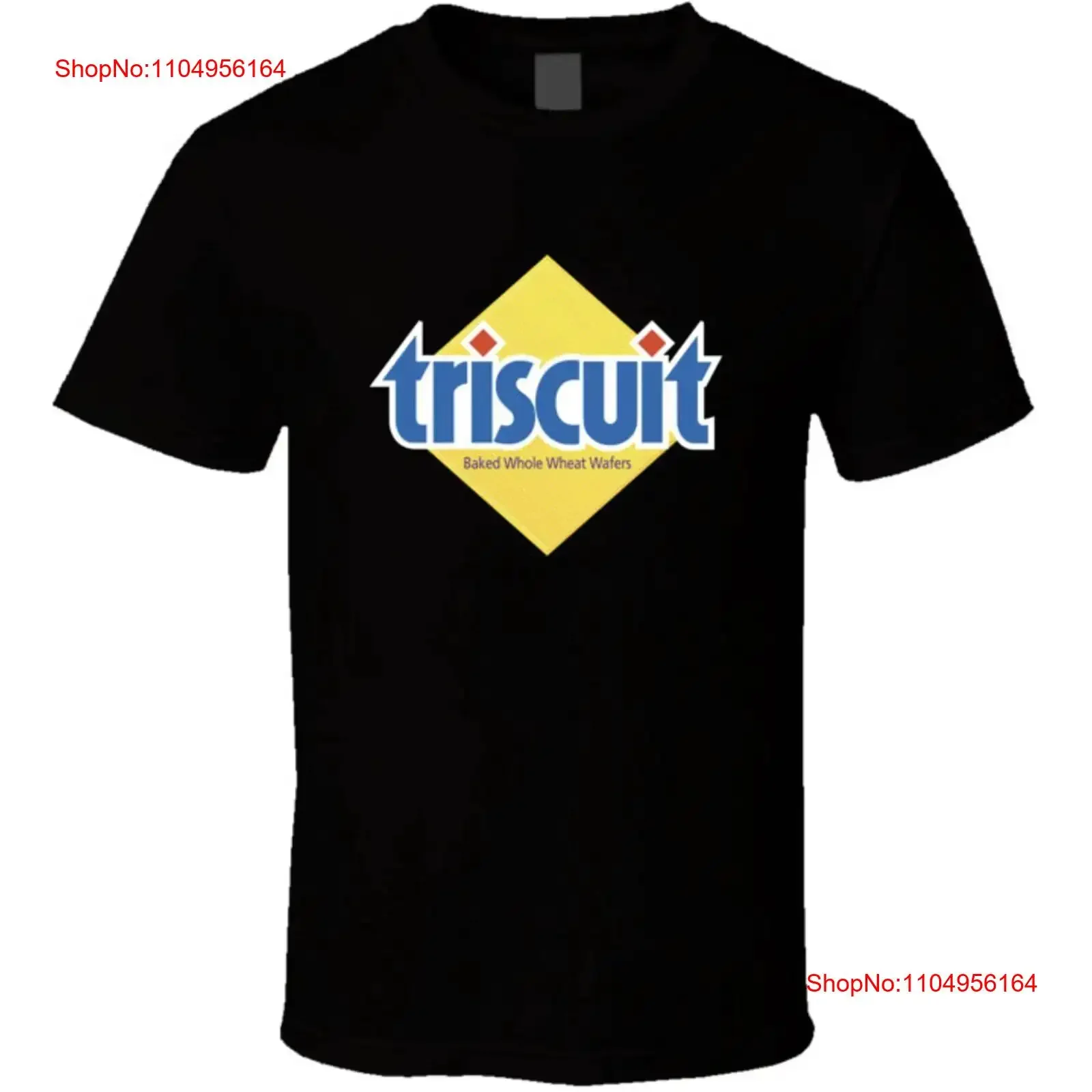 

Футболка с логотипом бренда Triscuit Snack, винтажная стираная модная слегка уличная одежда, мягкая стильная растянутая футболка унисекс