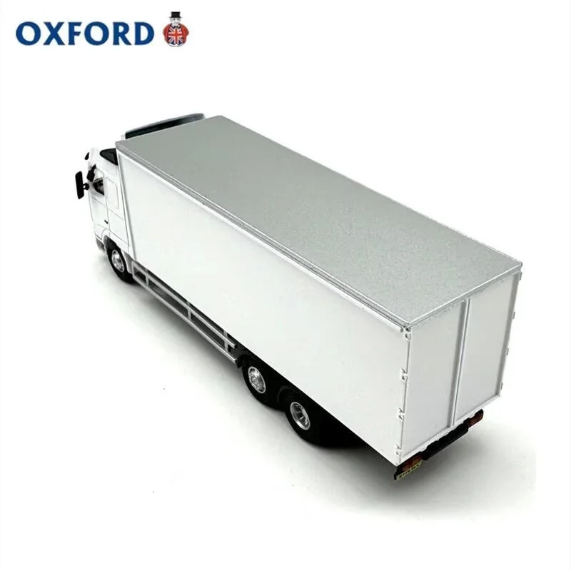 1/76 VOLVO FH Ciężarówka z kabiną typu Box, model samochodu ze stopu, odlewany metalowy model pojazdu transportowego z kontenerem, symulacja, zabawka dla dzieci
