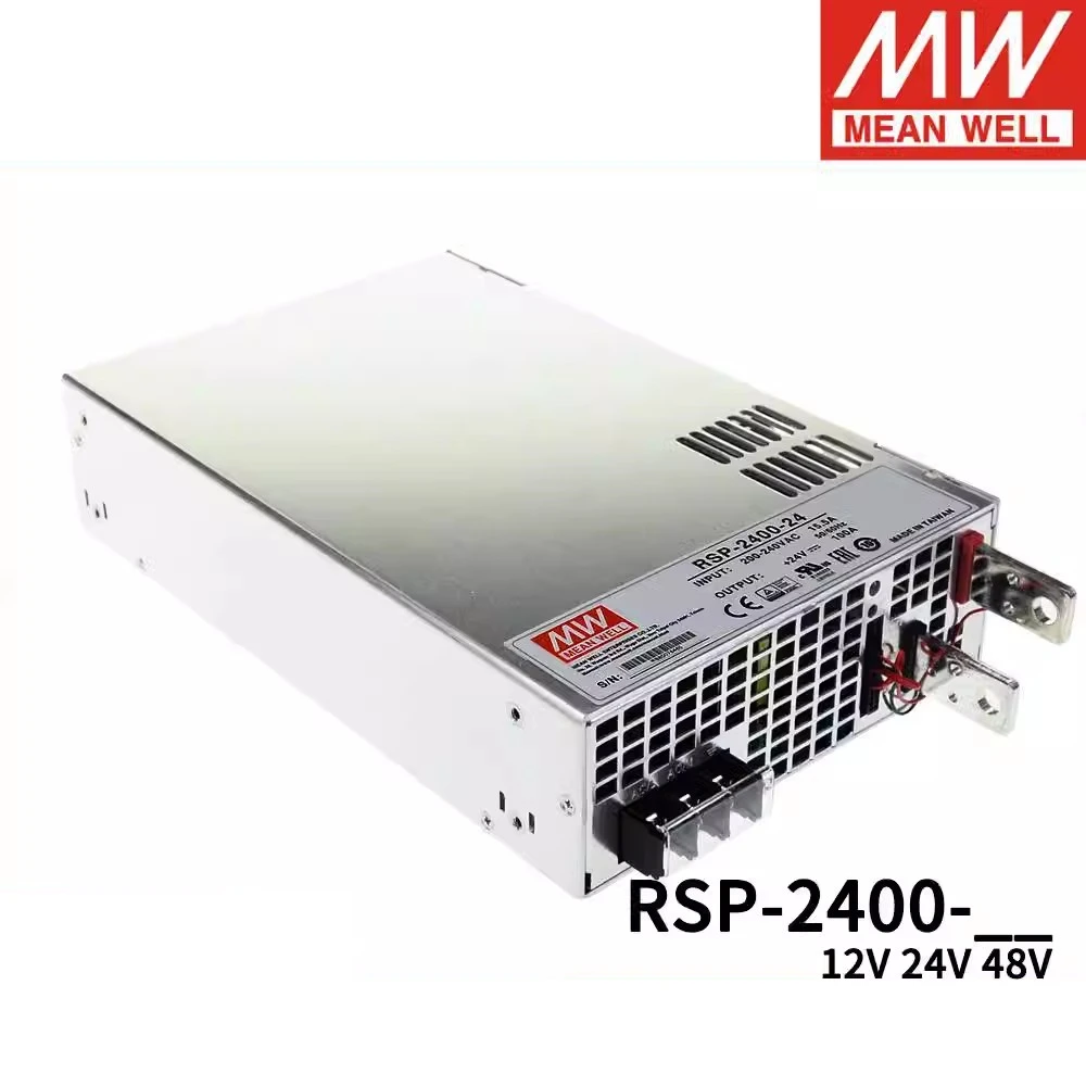 MEAN WELL RSP-2400-12 RSP-2400-24 RSP-2400-48 2400W PFC AC DC Power supply single output Switching Power Supply High power