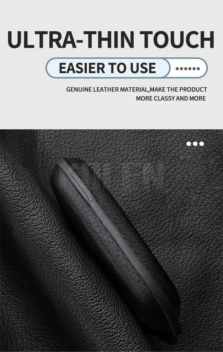Leder Auto Schlüssel etui Abdeckung Shell Fob für VW Volkswagen Passat B8 Magotan für Skoda hervorragende A7 Kodiaq Sitz geschützte Schlüssel bund Tasche – Detail 6
