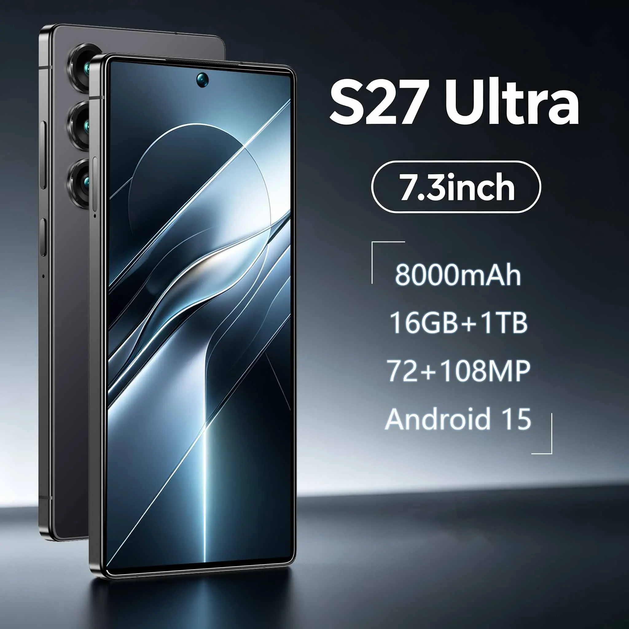 

2026 High Quality S27 Ultra original intelligent 4G 5G dual card dual standby system global version 7800mAh battery
