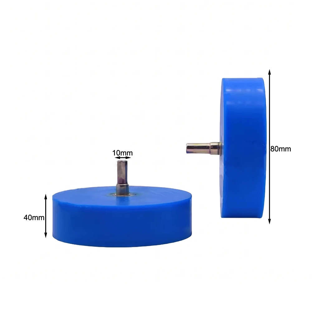 Industrial Silicone Rubber Roller for Laminating and Wrapping Applications 80mm Width Options 10mm Shaft Diameter