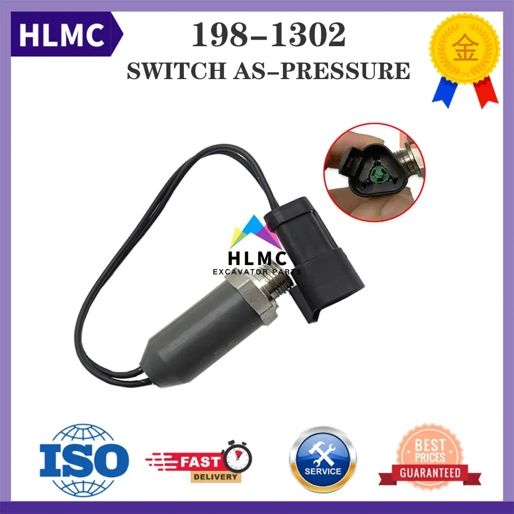 R1600H E320B 322B LN 325B L 330B L Excavator Engine Parts Oil Pressure Sensor 198-1302 1981302