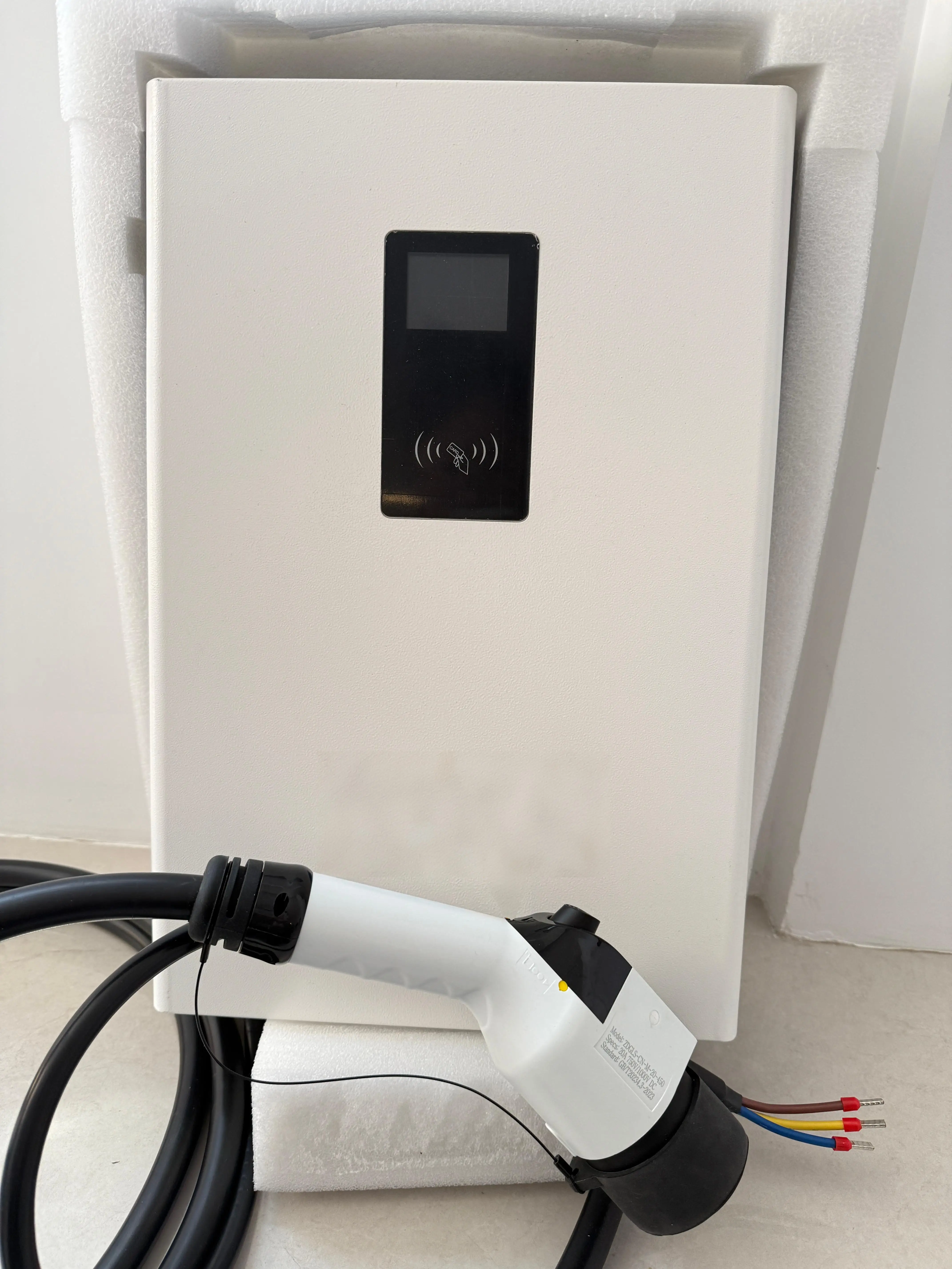 7KW GB/T Standard Wall Mount DC Charger, Residential Fast EV Charging Device