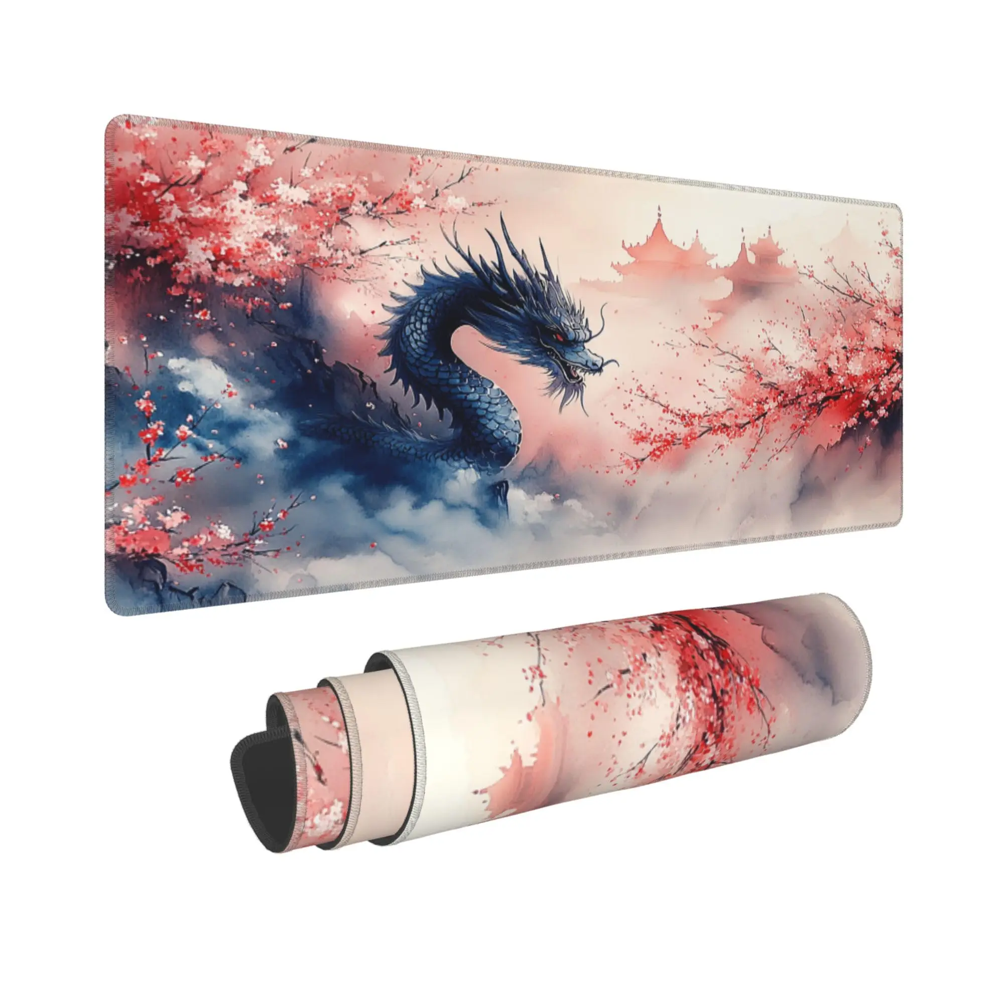 

Pink Dragon Pattern Mouse Pad, Cute Desktop Decoration, Non-slip Waterproof Gaming Mouse Pad, The Perfect Gift for Friends.