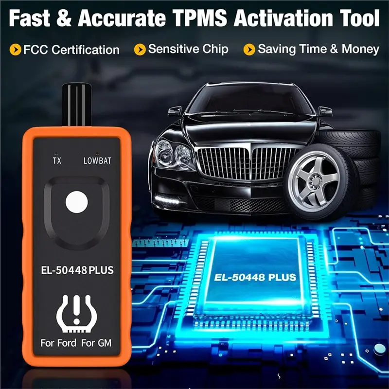 EL-50448 Plus TPMS Relearn Tool 315/433Mhz For Ford F150 GM Cadillac Vehicle Tire Pressure Sensor Monitor Mhz Reset Tool - view 3