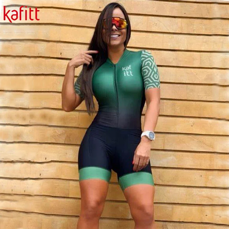 2024 por Team Cycling Summer New Long-sleeved Sportswear Cycling Dress Long-sleeved Race Trousers Women