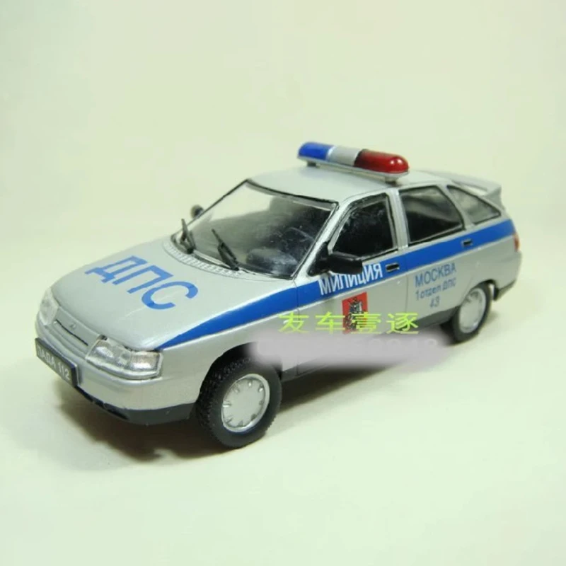 

Original 1:43 Scale DEA BA3-2112 Soviet Russia Old Police Alloy Car Model Static Collection Decorated Holiday Gifts Toys
