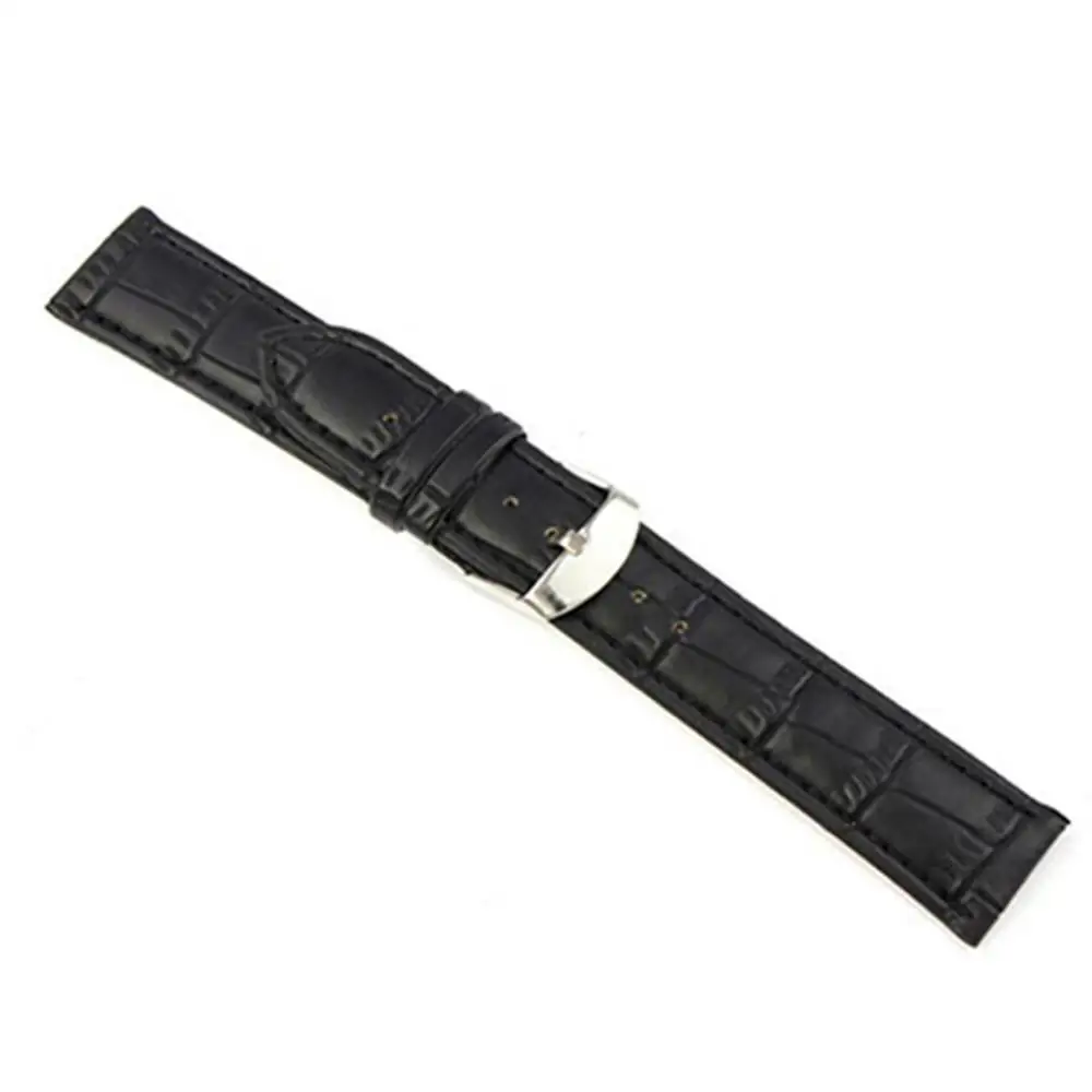 18/20/22mm Luxury Faux Leather Buckle Wrist Watch Band Leather Watch Strap Watch Band Strap Pin Buckle Wrist Belt Bracelet