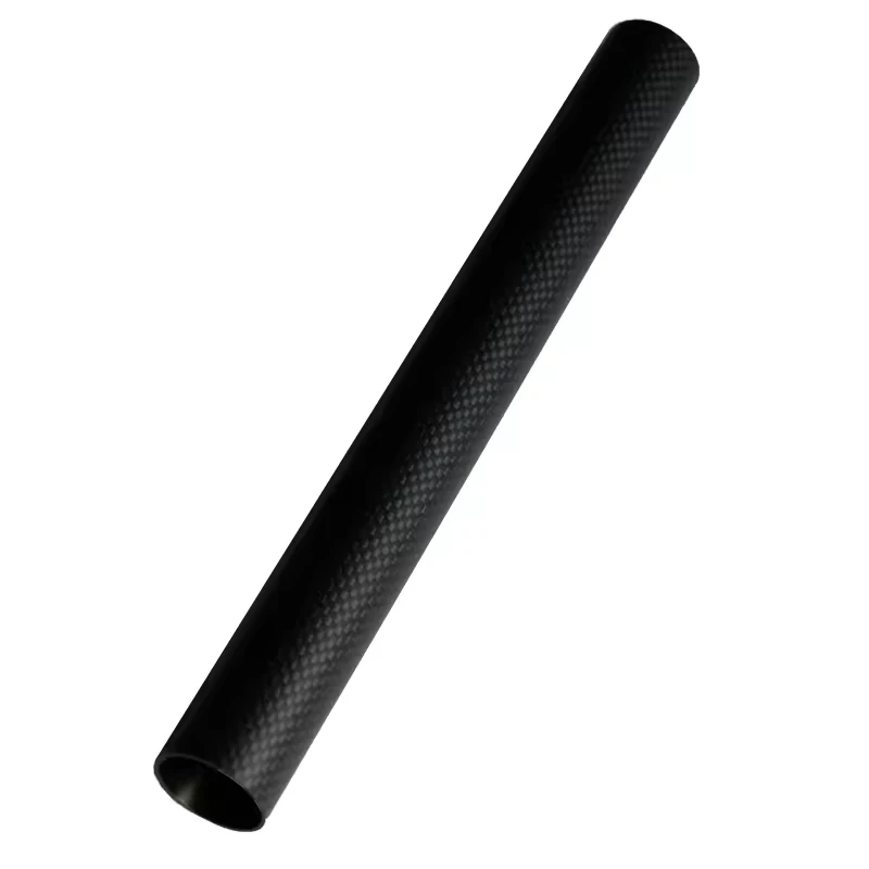 6/8/10/12/15/20mm 3K Plain Twill Roll Wrapped Carbon Fiber Tube Lightweight High Strength Sports Pipe