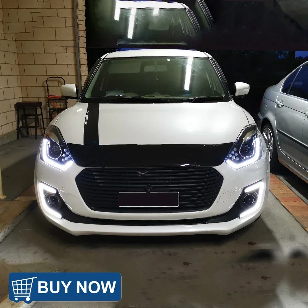 

For Suzuki Swift 2017-2023 LED Auto Headlights Assembly Upgrade High Quality Bifocal Projector Lens Car Front Lamps Accessories