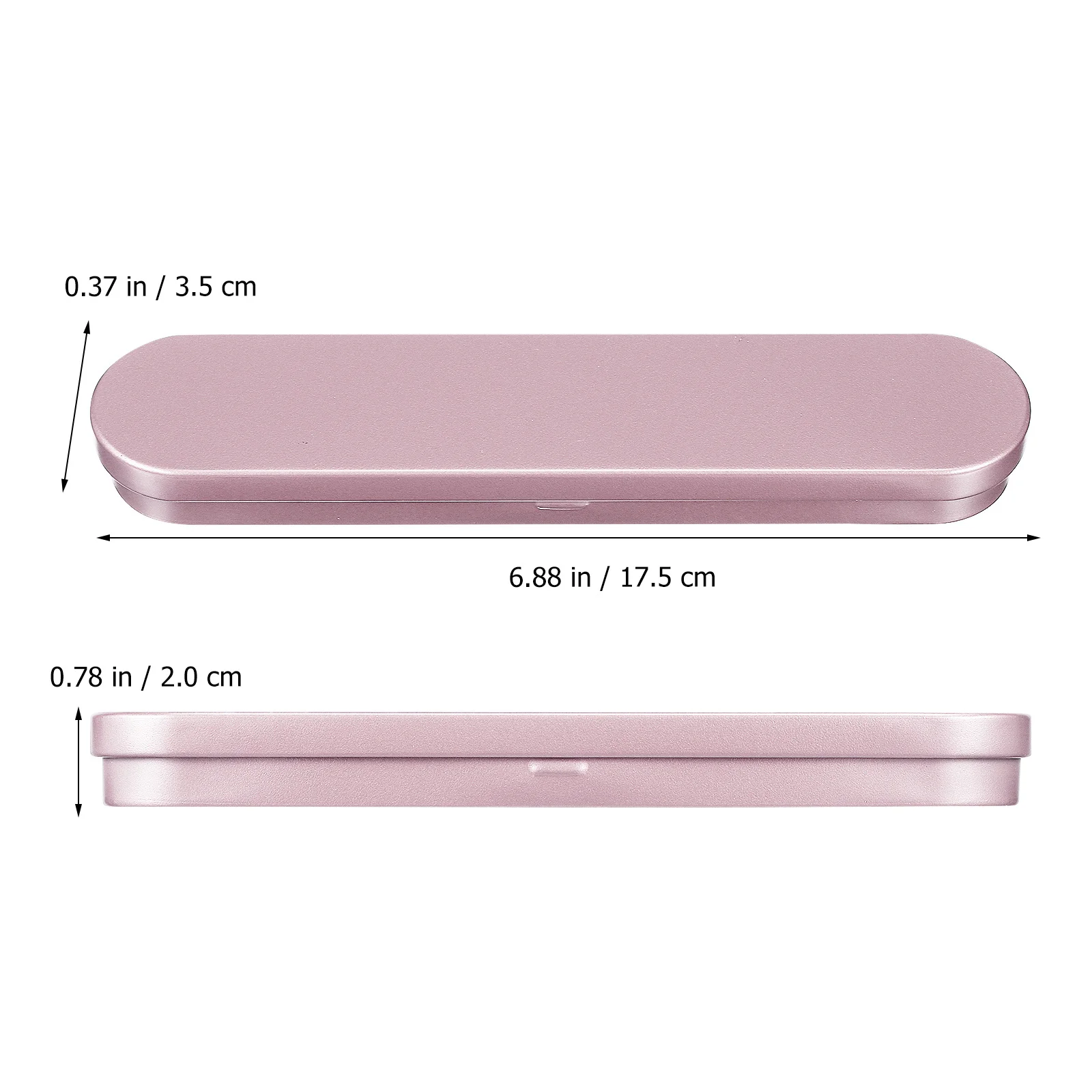 

4Pcs Pencil Boxes Metal Pen Cases Cushion Interior Protection Ballpoint Pen Holder for Desk Metal Pencil Holder