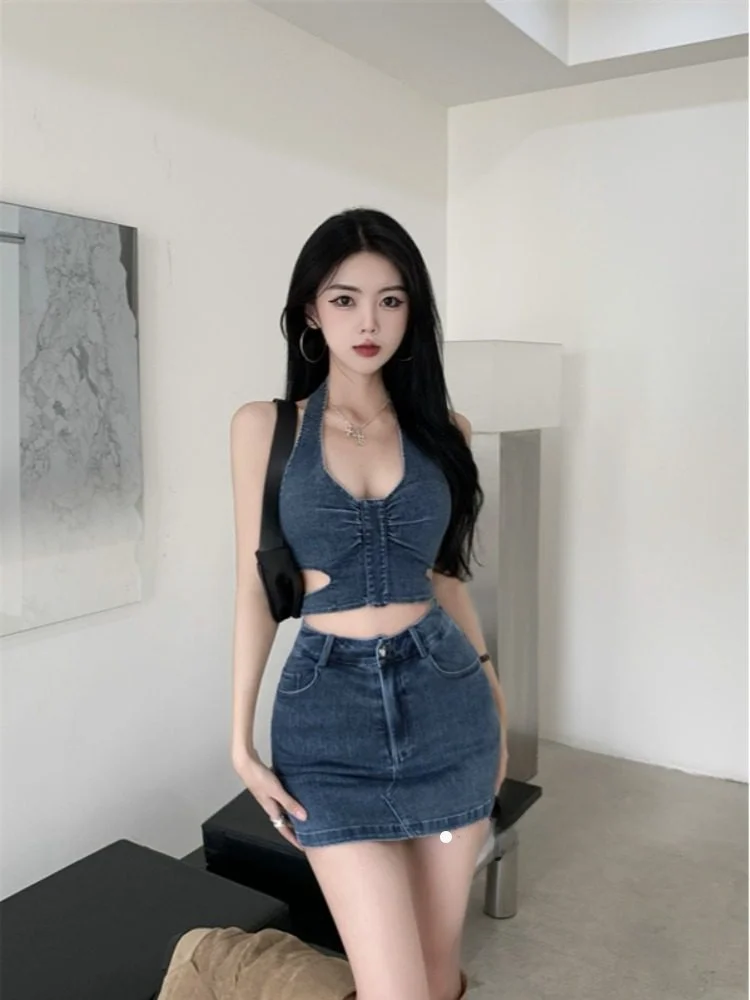 

Сексуальный облегающий комплект из юбки и топа для женщин: модный повседневный осенний наряд для взрослых женщин