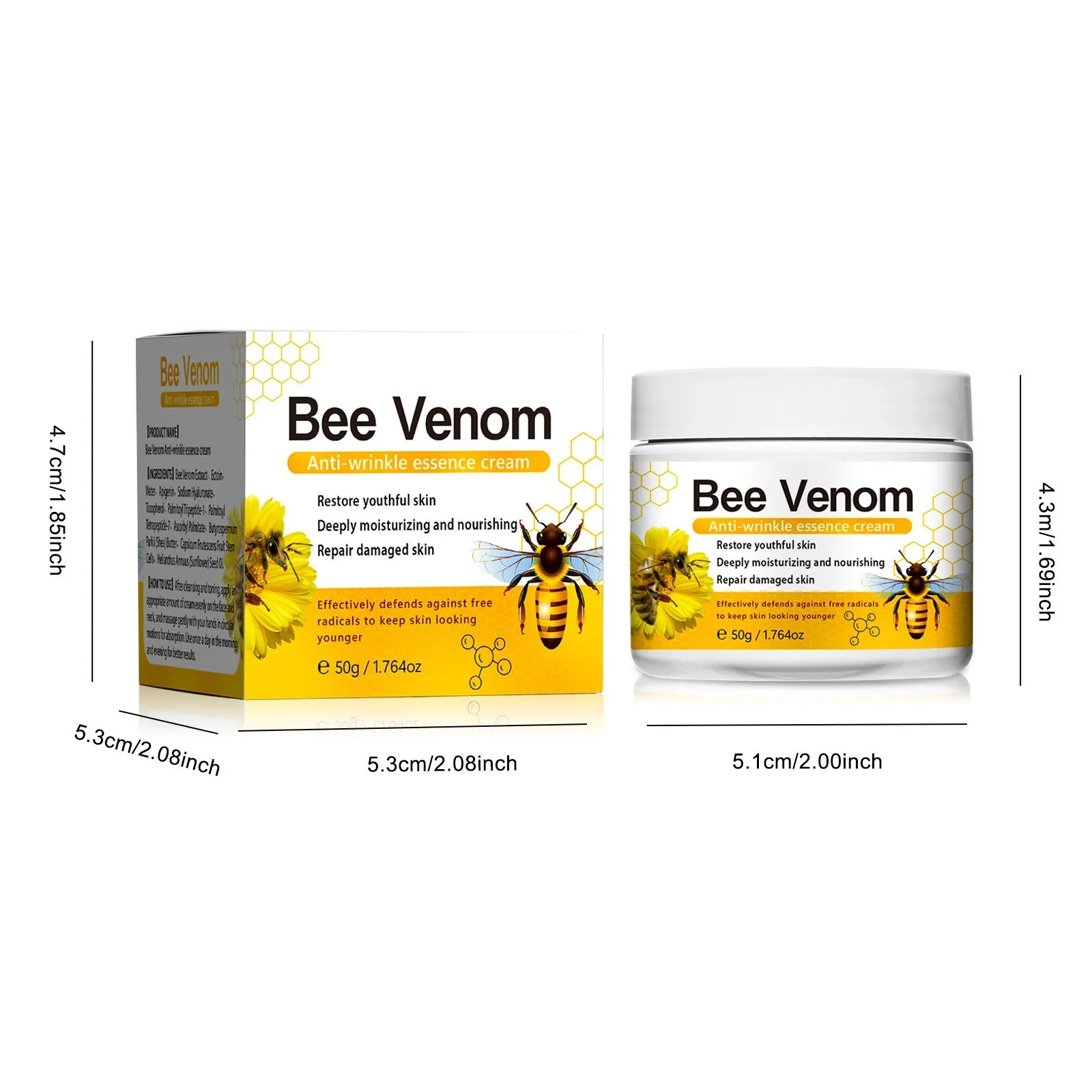 Bee Venom Cream Repair Hand And Foot Skin Redness And Itchiness Moisturizing And Smoothing Skin Care Cream Body Care Gift