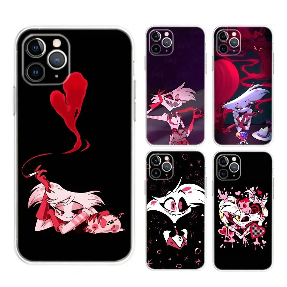 

A-Angel Dust Monster Phone Case For iPhone 17,16,15,14,13,12,Mini,11,Pro,Max,Plus,Air,X,XR,XS,8,SE,2020, Transparent Cover