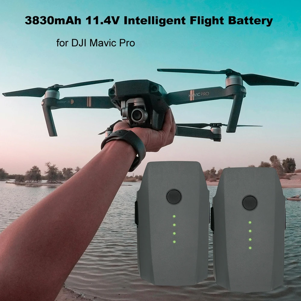 For DJI Mavic Pro 3830mAh Up To 27 Minutes Flight Time Intelligent Flight Batteries Drone Battery