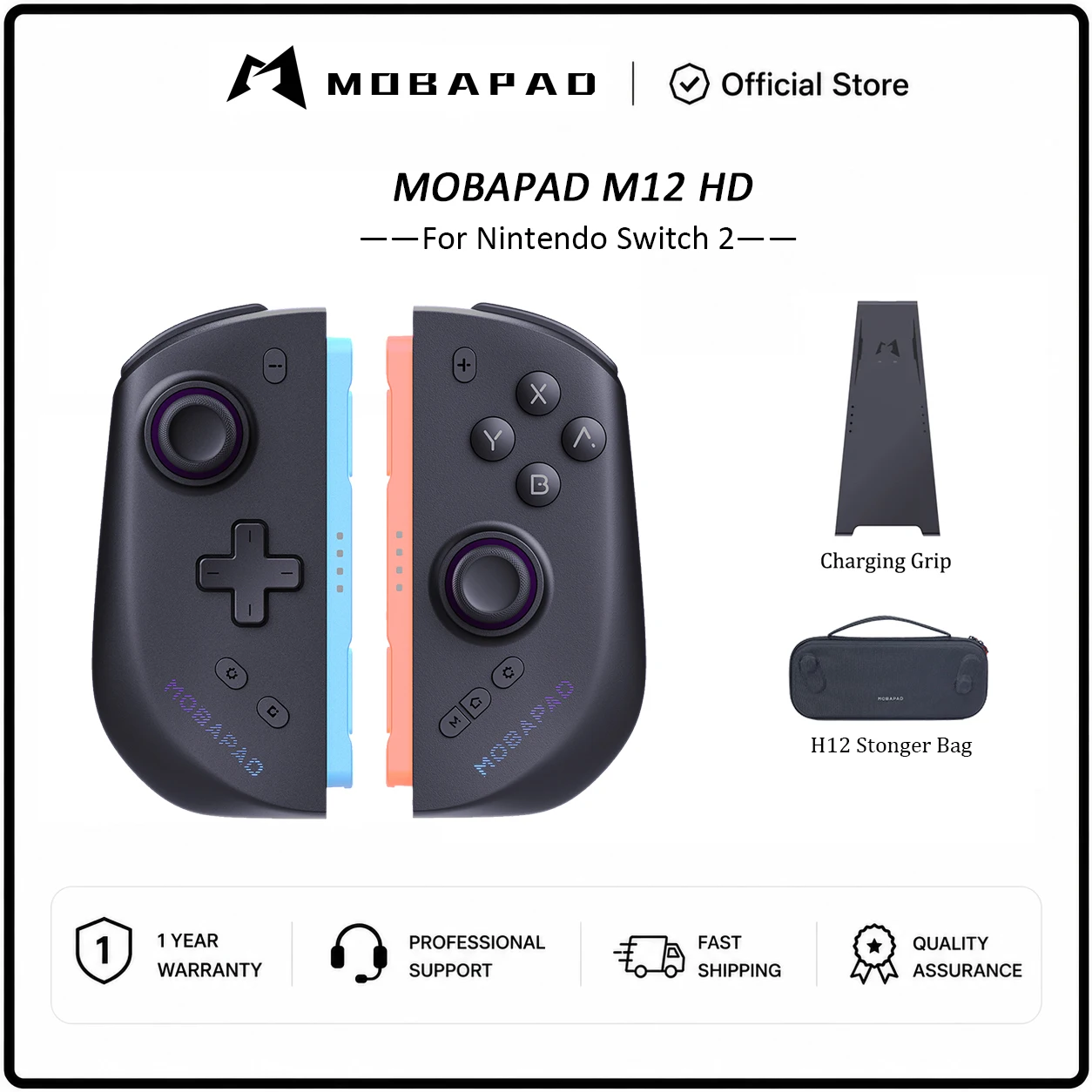 MOBAPAD M12 HD / M12 S Wireless Joypad for Nintendo Switch 2 With TMR Joystick Mechanical Buttons Remap Macro Gamepad image 3