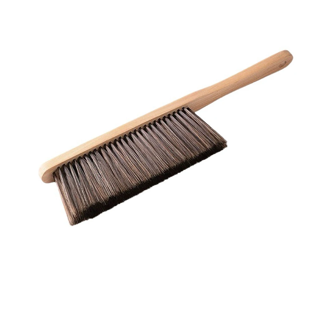 1pc 36cm Fireplace Brush Wooden Handle Shape Brush Head Fireplace Fire Hearth Fireside Brush Fireplace Hand Cleaning Tool