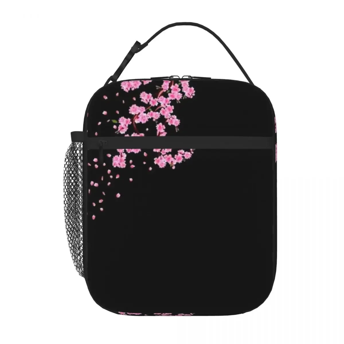 Bestselling Sakura Cherry Blossom Patchwork Student Lunch Bag Daily Meal Prep Nylon Lunch Bag