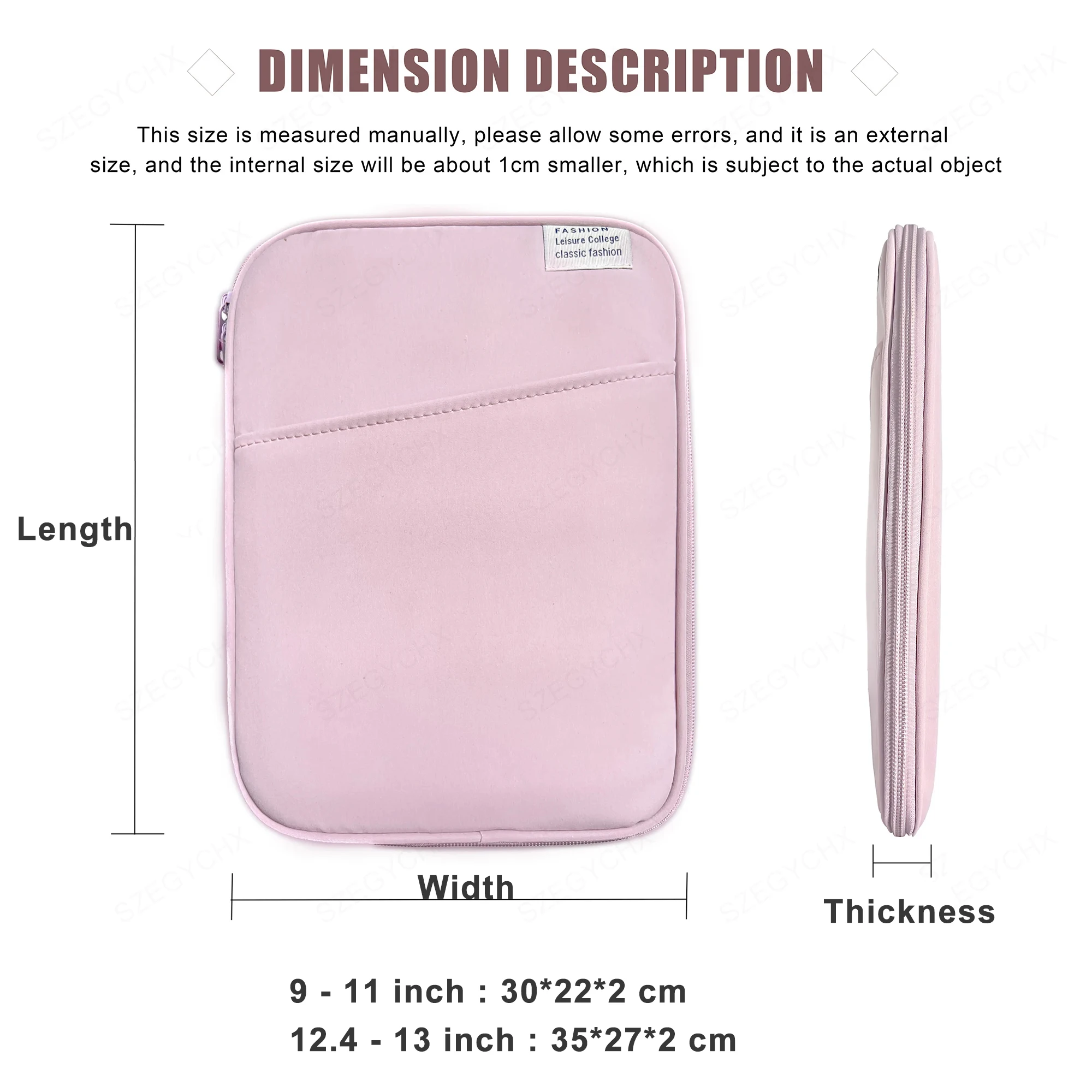 Tablet Sleeve Bag 9-11 13 inch for iPad Air 13 M2 Pro 11 M4 10.9 for XiaoMi 5 for Samsung Huawei Lenovo Shockproof Pouch Bags