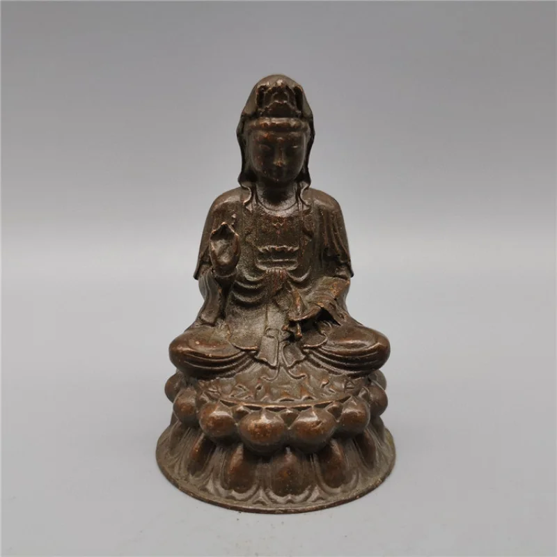 Antique Crafts Antique Distressed Brazen Buddha Tibetan Buddha Statue Small Ornaments Portable Buddha Pocket Buddha Dense Buddha