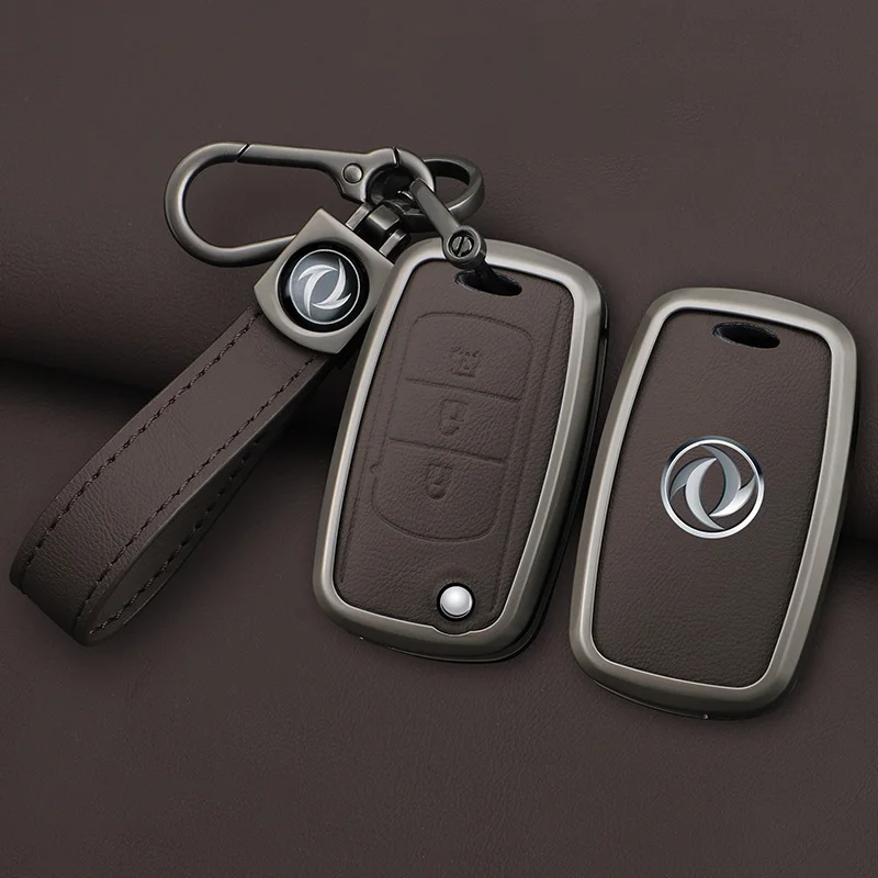 Alloy Car Key Cover Remote Fob Case Protector Keychain Holder Auto Accessories For DFSK Dongfeng Fengguang 580 DFM Glory 560 500