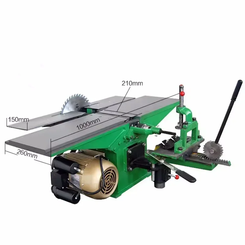 

## Flat Planer Press Planer Tenoning Punching Woodworking Planer 6 In 1 Woodworking Combined Machinery #