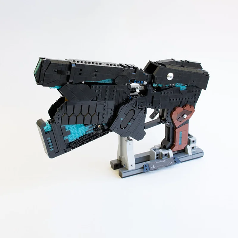 1608 peças moc psico-pass dominador diy aplicação da lei-ci-fi blocos de construção de braço lateral, presente de aniversário incrível para entusiastas de tecnologia
