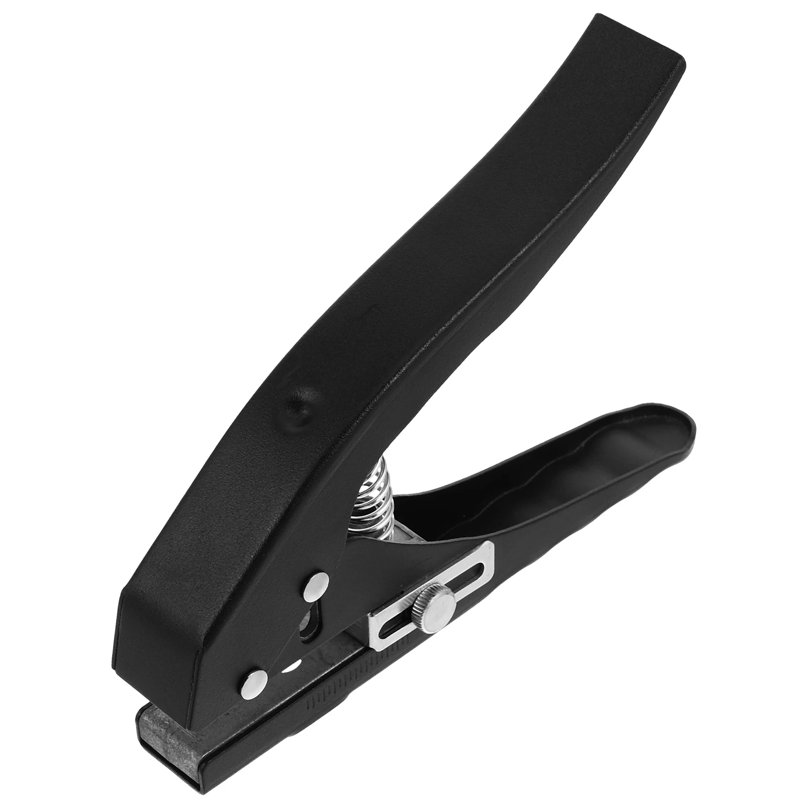 

Heavy Duty Single Round Hole Puncher For Plastic Cup Lids Takeout Boxes Ventilation Airflow Enhancement Black Metal