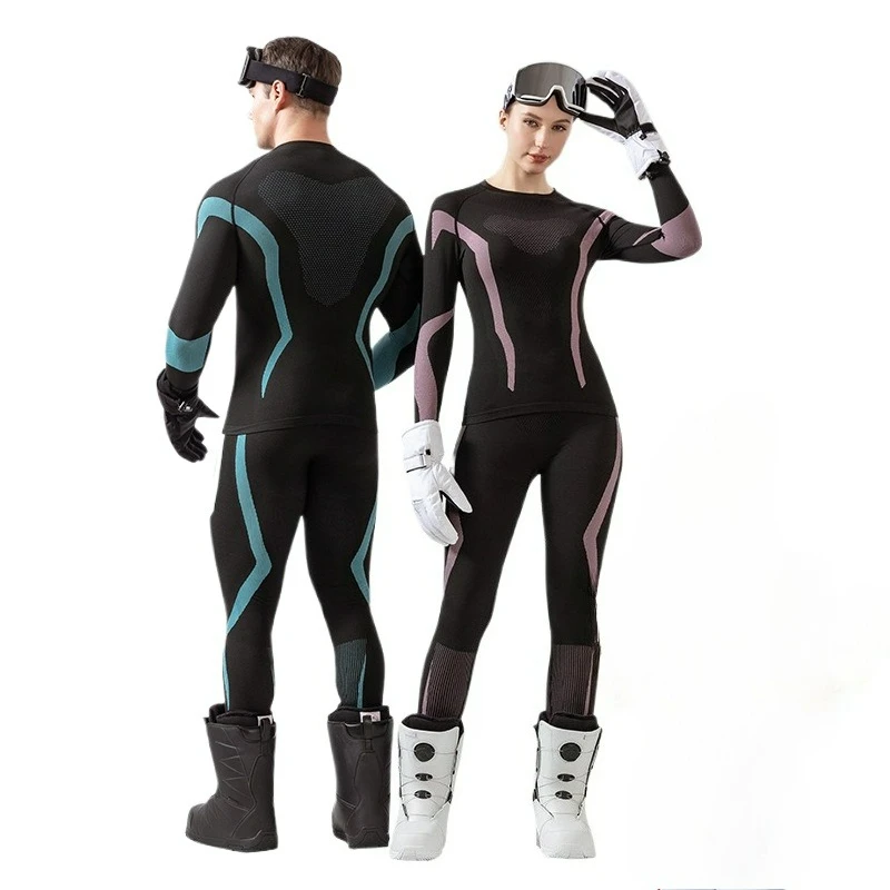 

New Ski Quick-drying Suit,tight Primer,compression Clothes,cycling, Outdoor Sports,thermal Underwear, Parent-child Men and Women